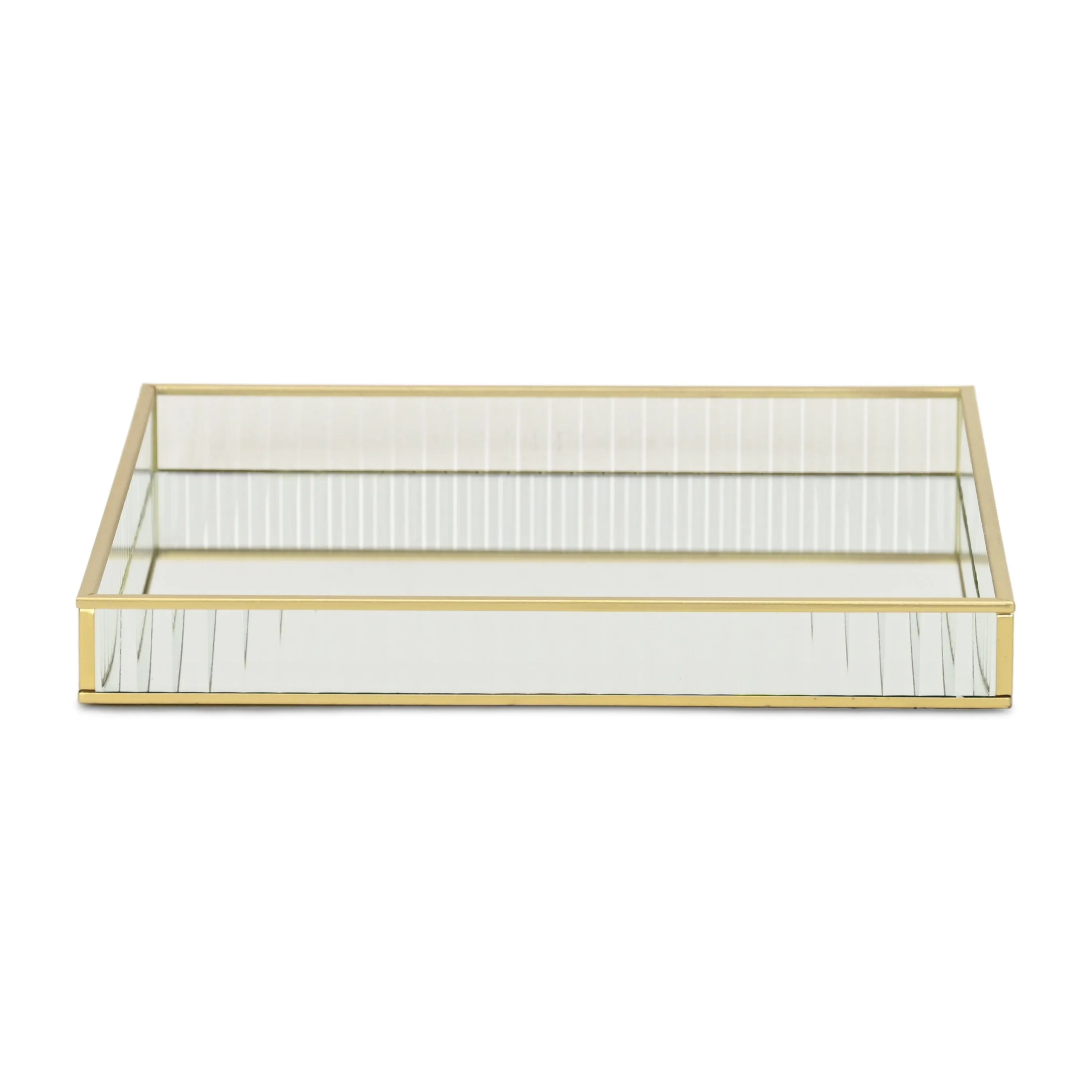 6137GD - Veldra Gold Square Glass Tray