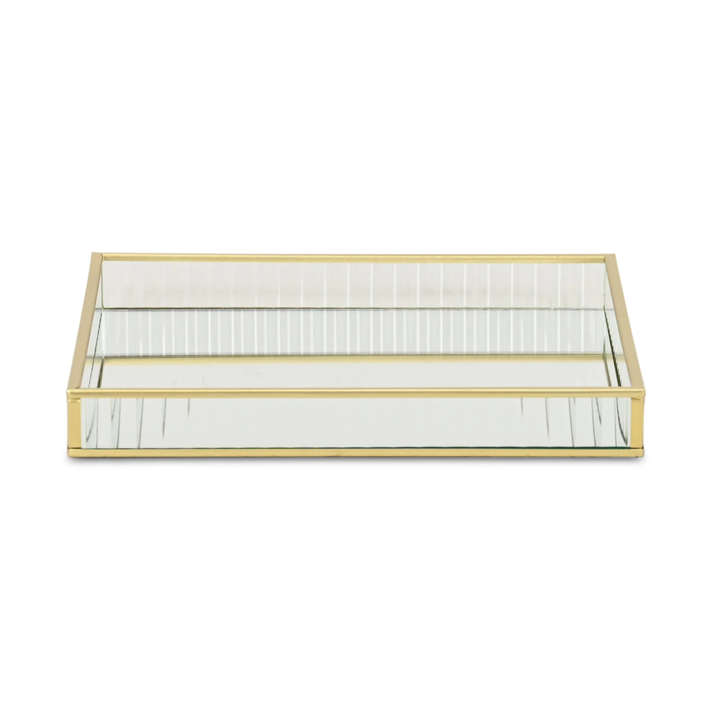 6137GD - Veldra Gold Square Glass Tray