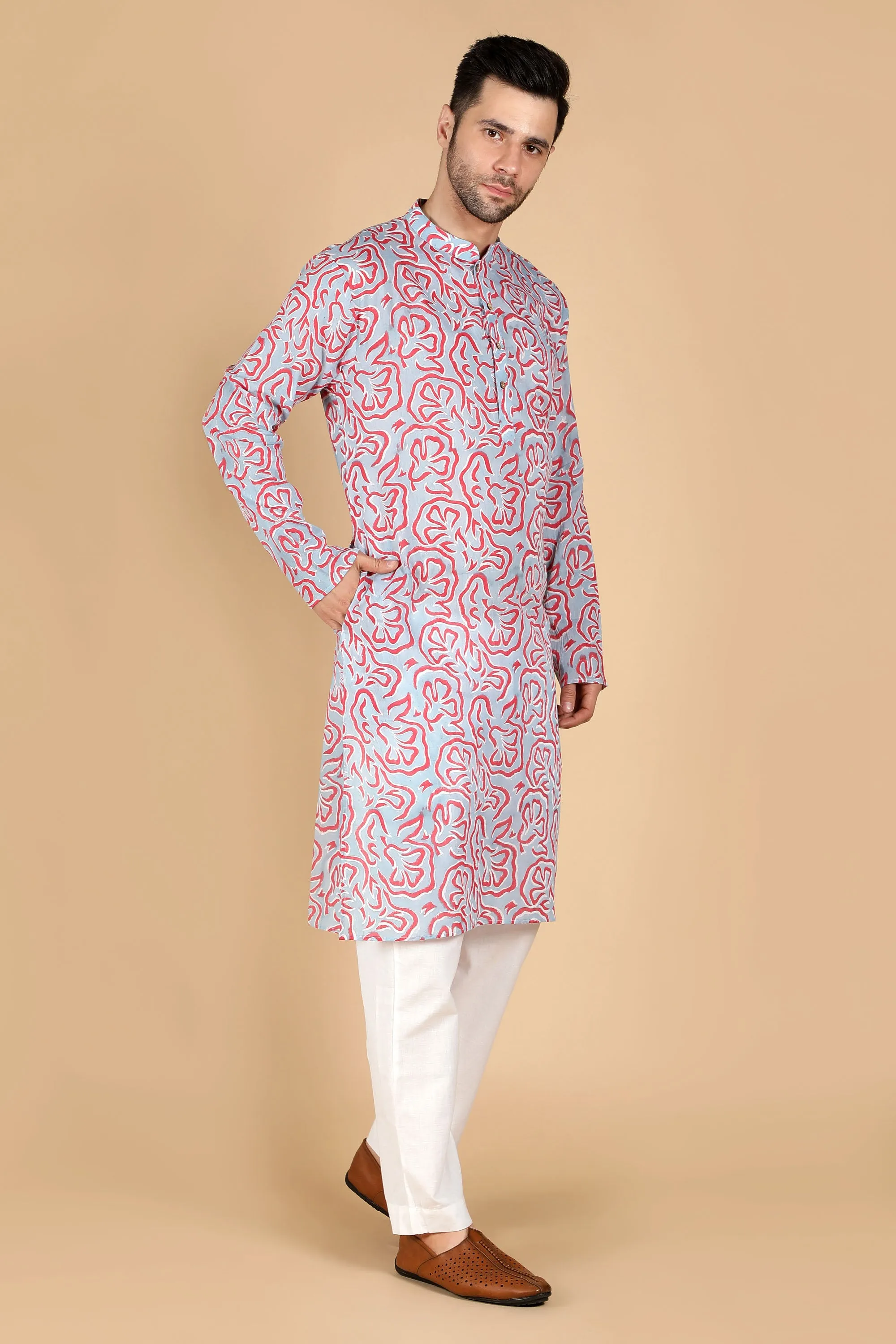 Abstract Cotton Kurta