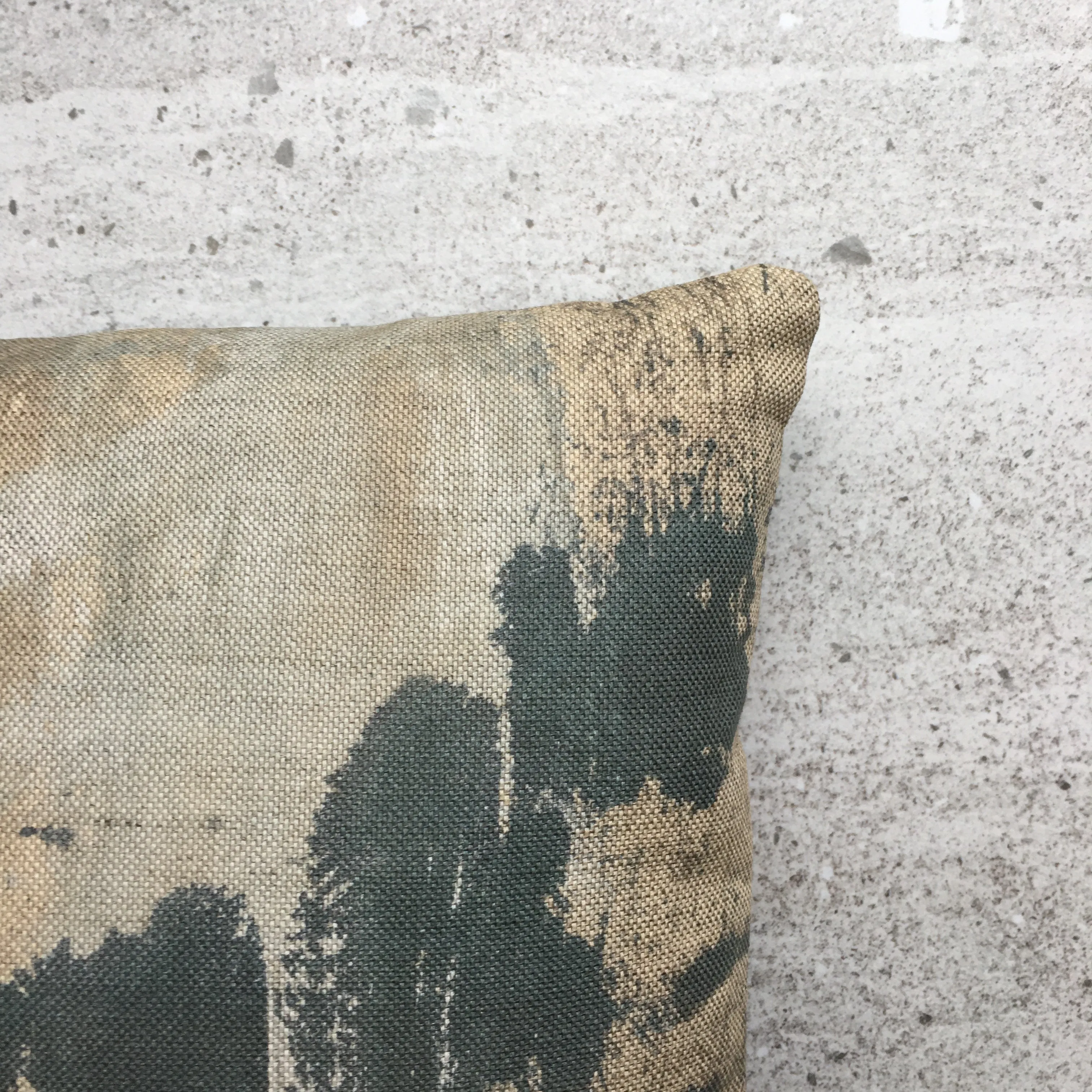 Abstract No 2 Linen Mini Cushion