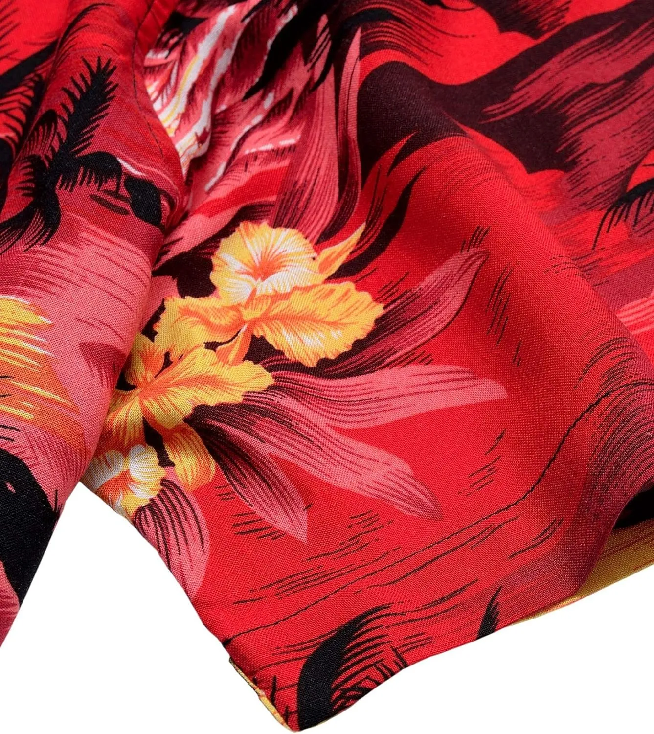 Alimens & Gentle Hawaiian Shirt for Men Summer Beach Casual Short Sleeve Button Down Shirts Printed Tropical Vacation Shirts
