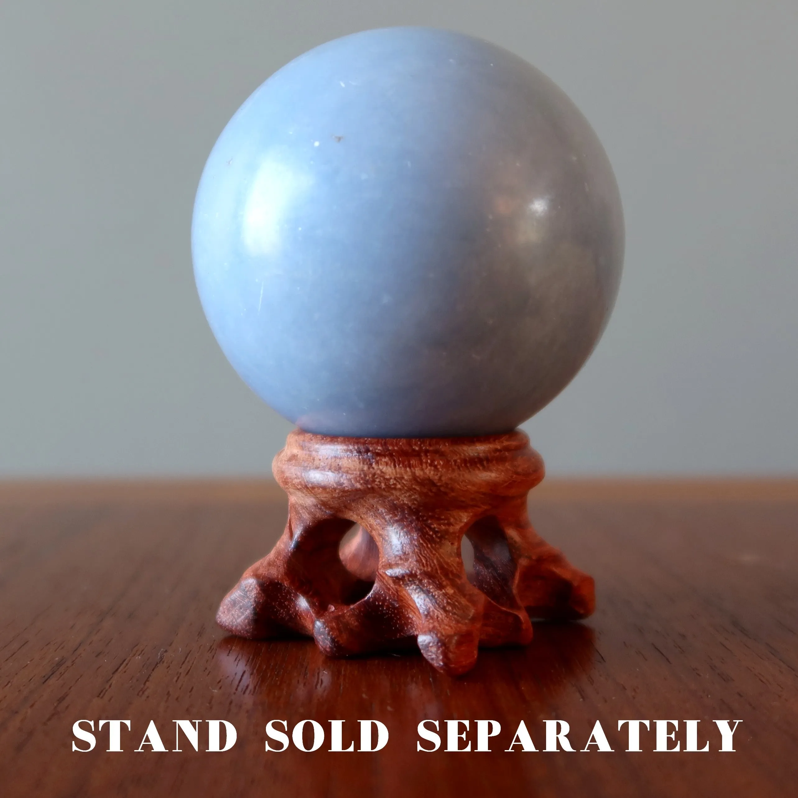Angelite Sphere Up Above Crystal Ball