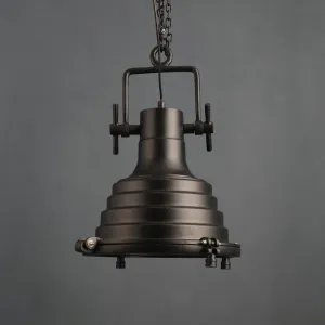 Black Metal Hanging Light - HIGHWAY-LITE - Included Bulb