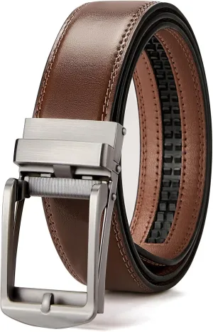 BOSTANTEN Belt Men Leather Reversible Belts for Men 1 3/8" for Casual Golf Dress Pants, Two-in-One Belt Gift