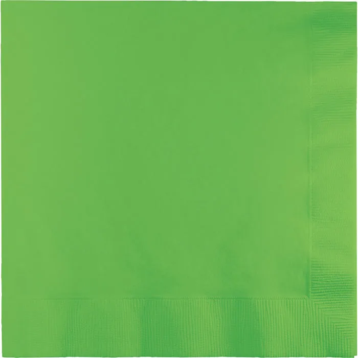 Bulk Fresh Lime Green Dinner Napkins 3 Ply (250 per Case)