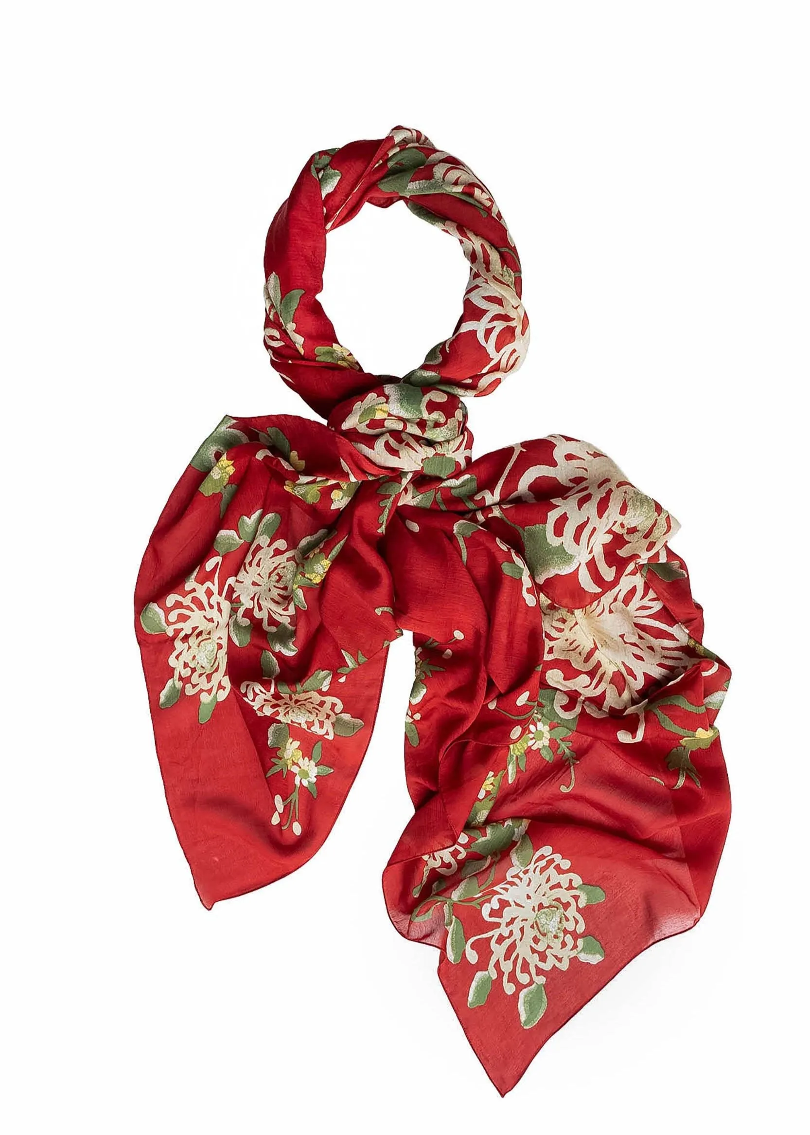 Chrysanthemum Red Scarf - One Hundred Stars