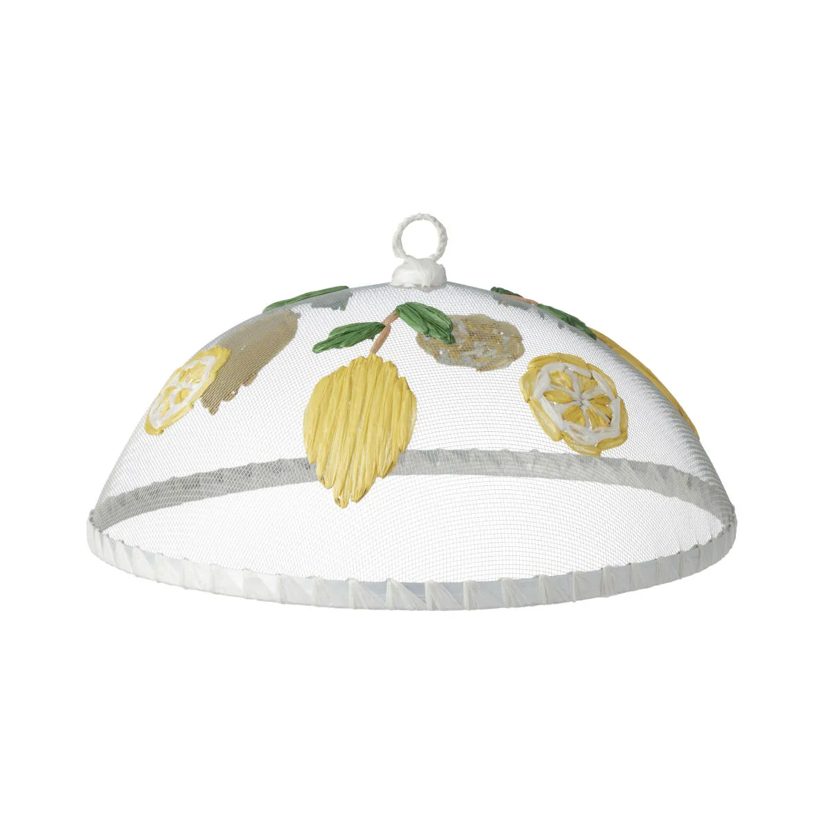 Limone Mesh Food Cover White/Yellow 35cm