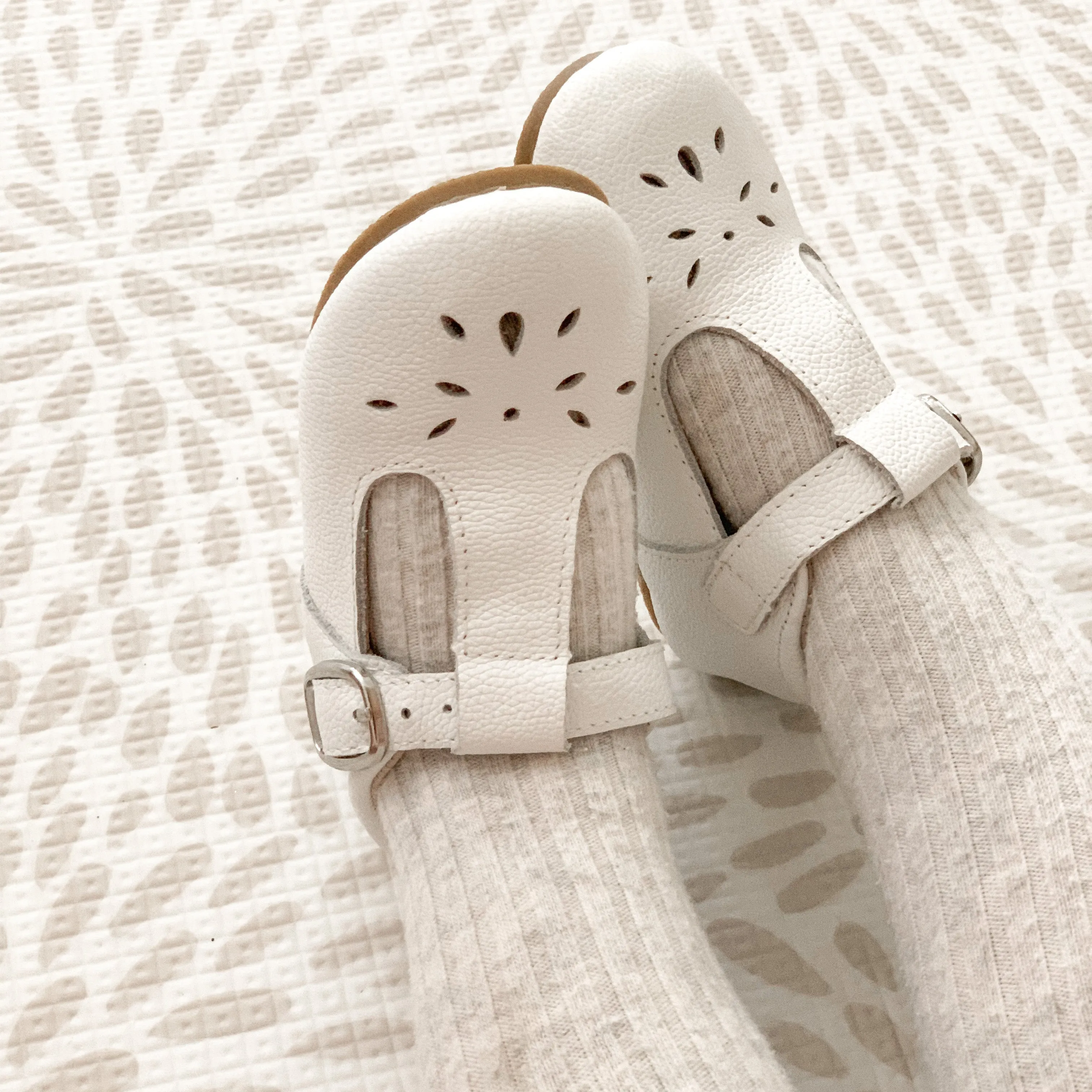Little MaZoes Tbars - White