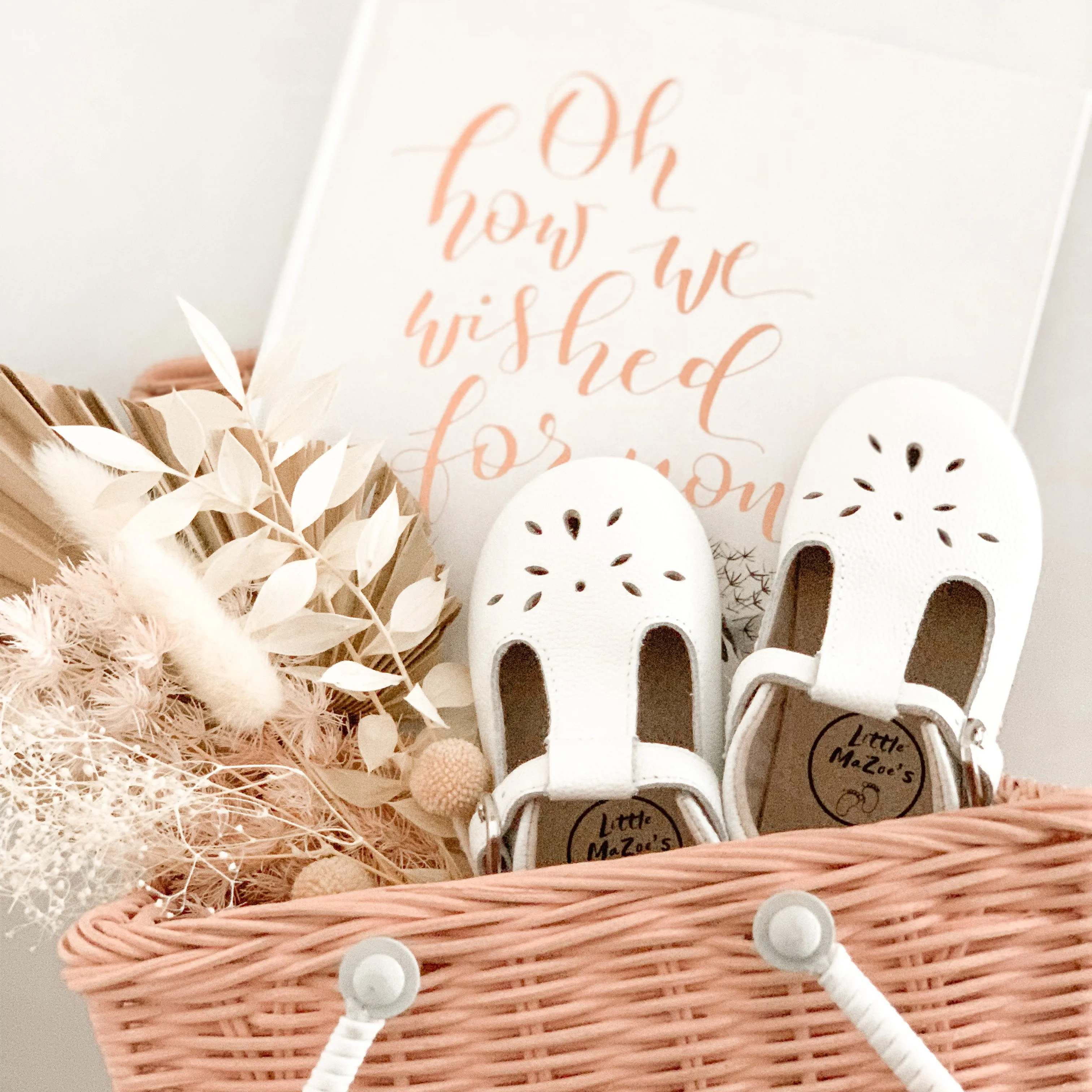 Little MaZoes Tbars - White