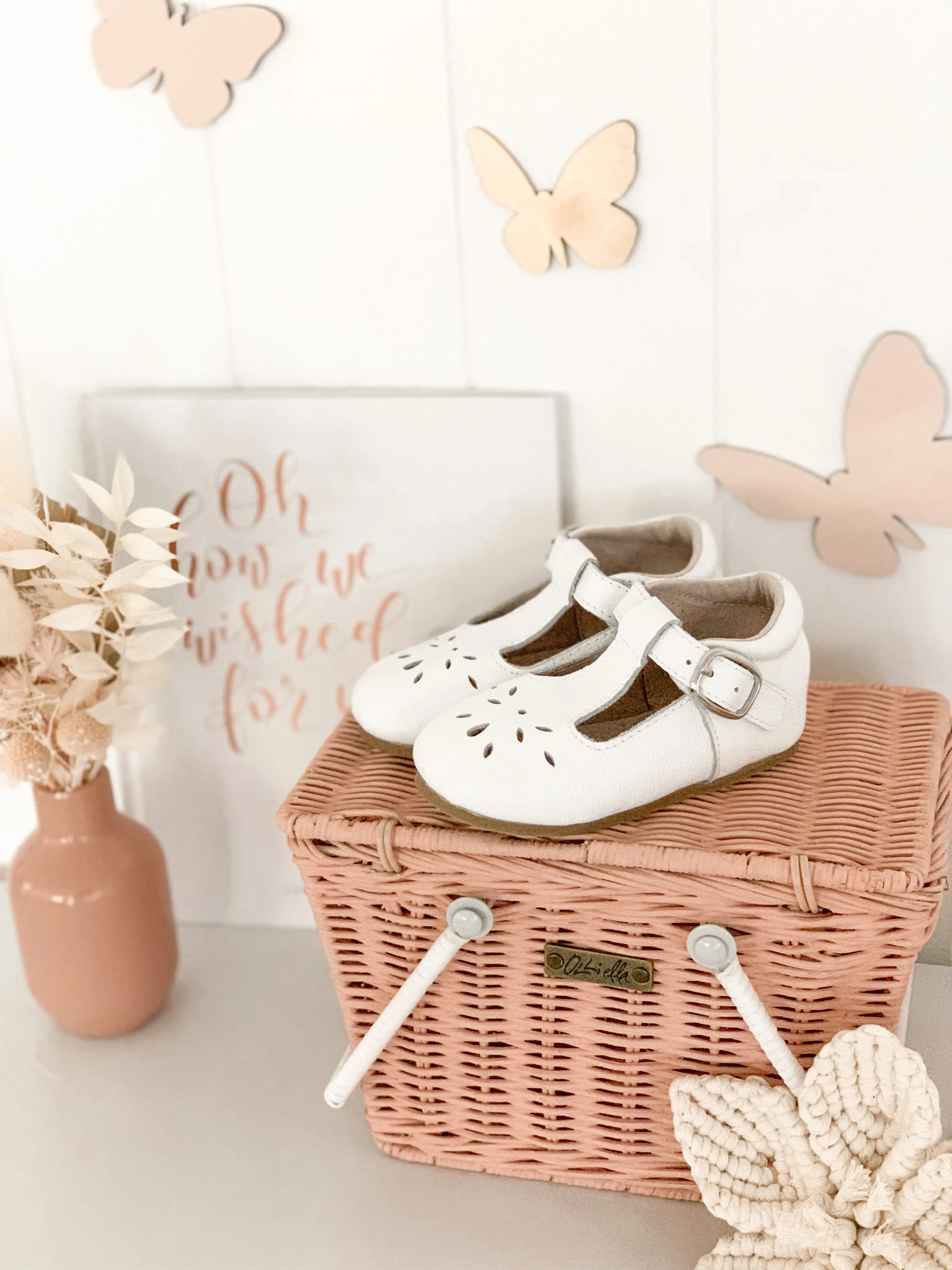 Little MaZoes Tbars - White