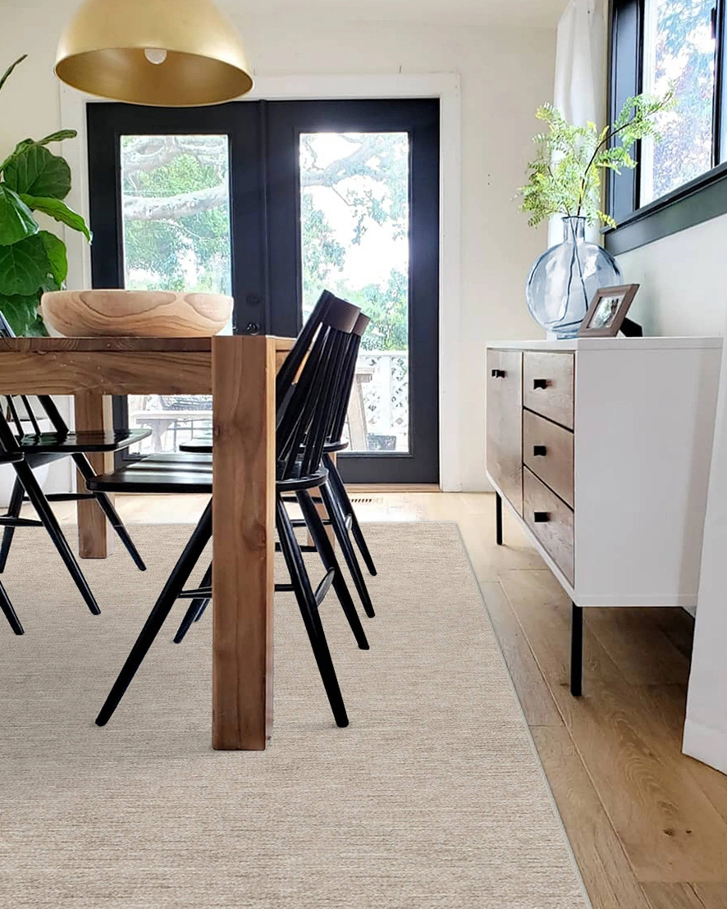 Melange Solid Light Grey Rug