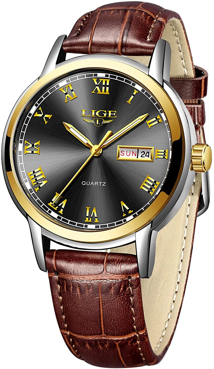 Men's Dress Wristwatch Sport Clock Business Date Casual Watch Men