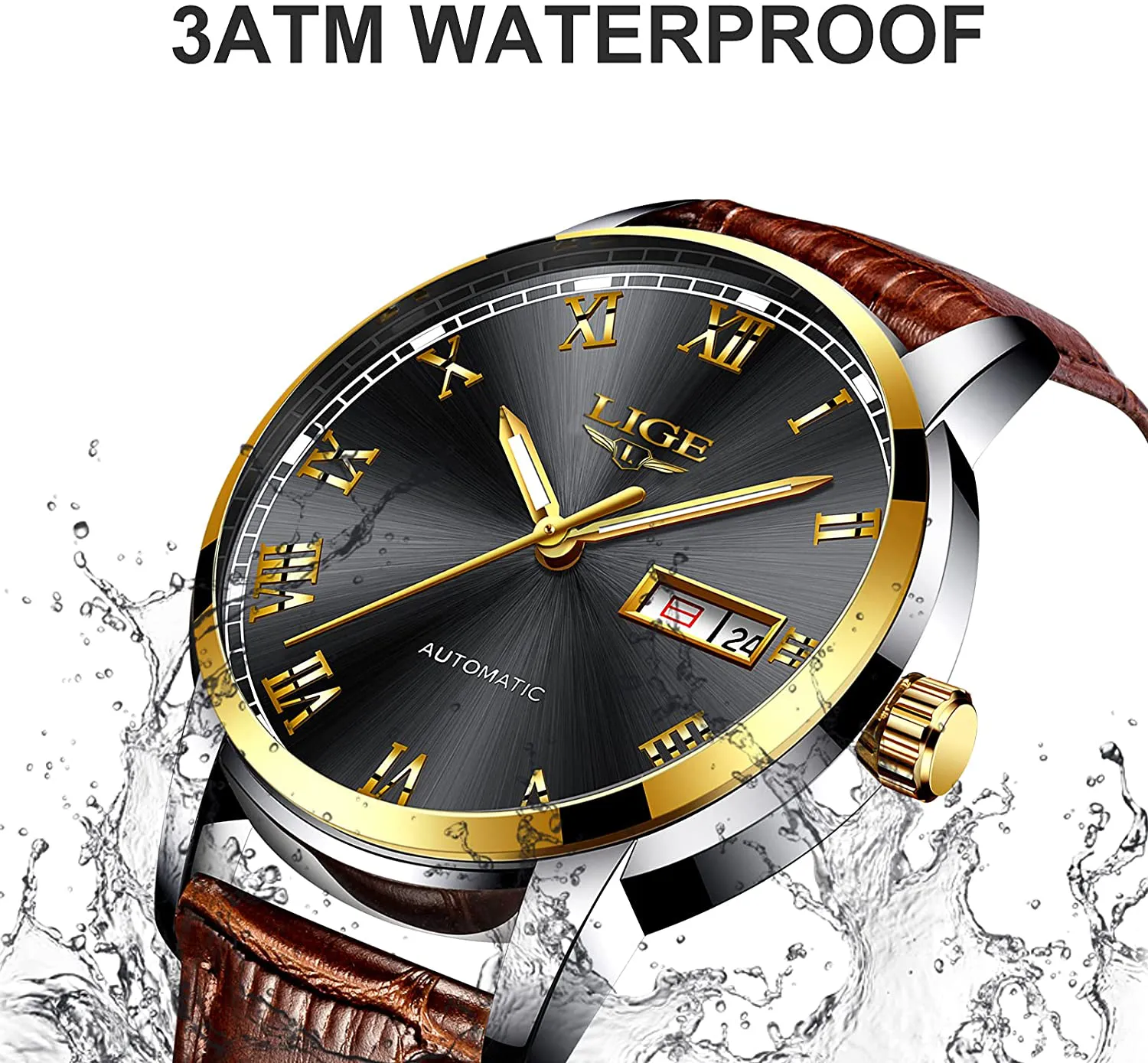 Men's Dress Wristwatch Sport Clock Business Date Casual Watch Men