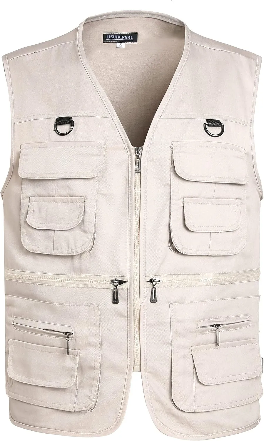 Men??s Fishing Vest Summer Outdoor Work Safari Travel Photo Vest with Multi Pockets