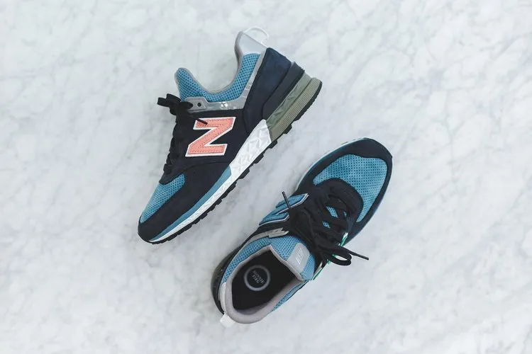 New Balance Ronnie Fieg x Dover Street Market x 574 Sport 'Navy' Sneakers, Blue