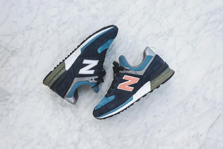 New Balance Ronnie Fieg x Dover Street Market x 574 Sport 'Navy' Sneakers, Blue