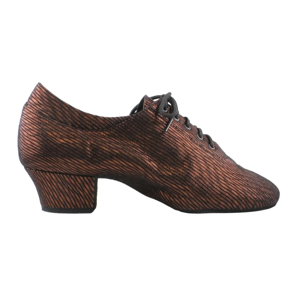 Practice Dance Shoes, 1205 Flexi, Leather, Black with Bronze