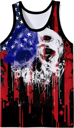 RAISEVERN Men's Tank Tops Summer Sleeveless Tee Cool Workout T-Shirts Beach Athletic Undershirts