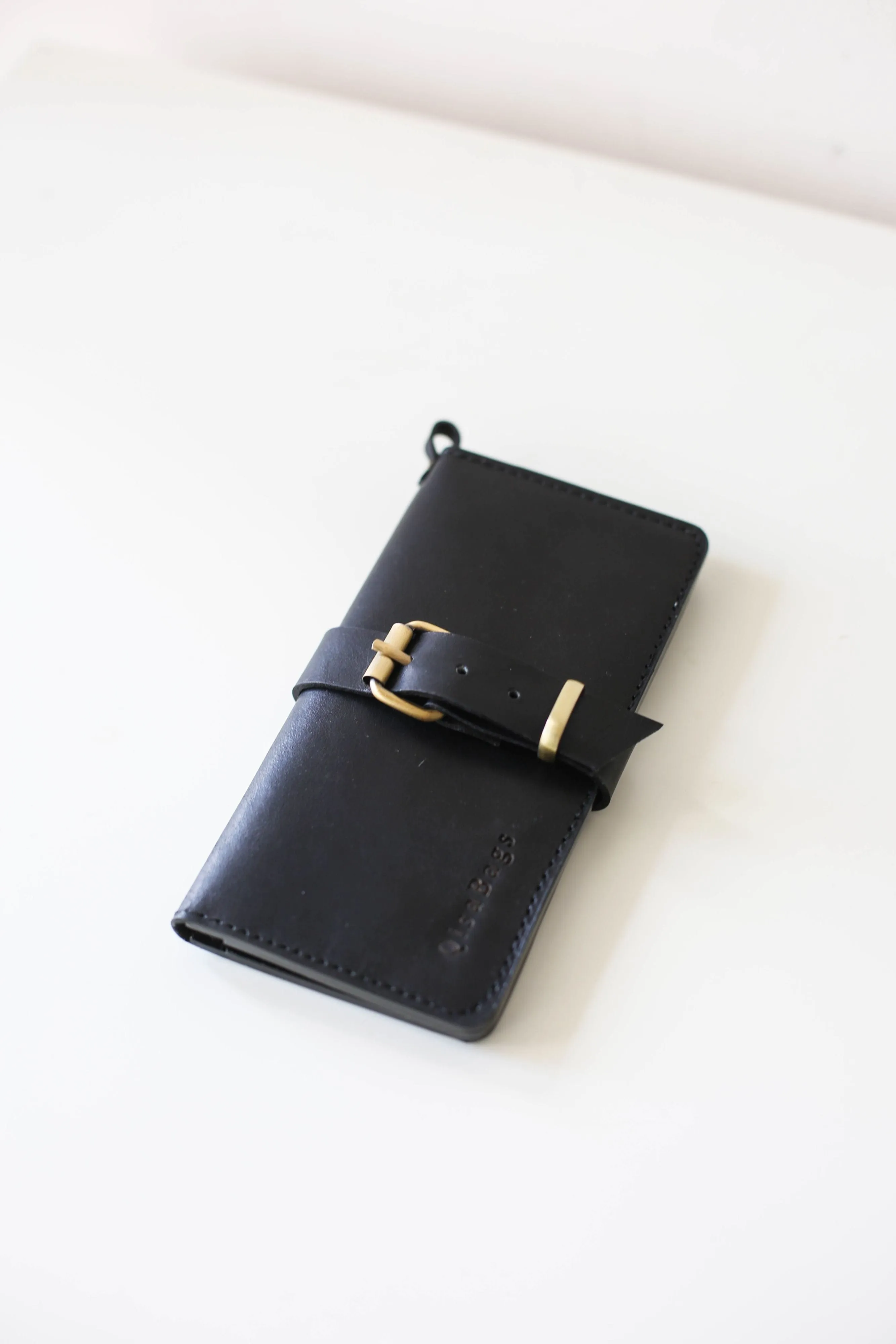 Women's Bifold Black Leather Wallet - N01